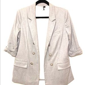 Top Shop gray oversized blazer size US 10